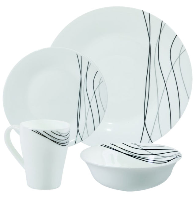 Melamine Dinner Set - Opalware - 16 piece - ME805
