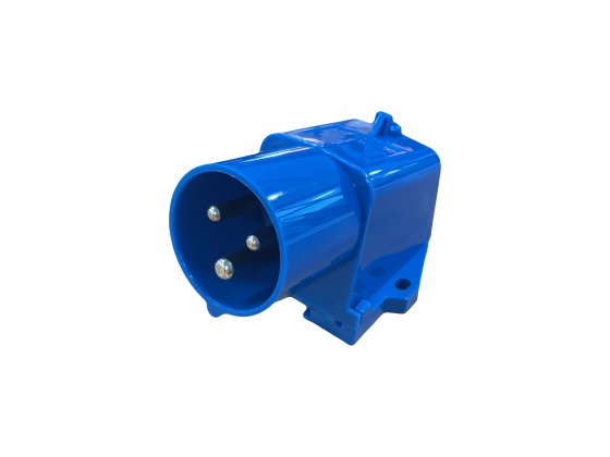 Mains Surface Mount Inlet Socket Wihtout Flap - 240 Volt / 16 Amp - PO112F