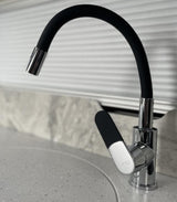 Caraflo Kitchen Flexi-neck Black Caravan Motorhome Mixer Tap