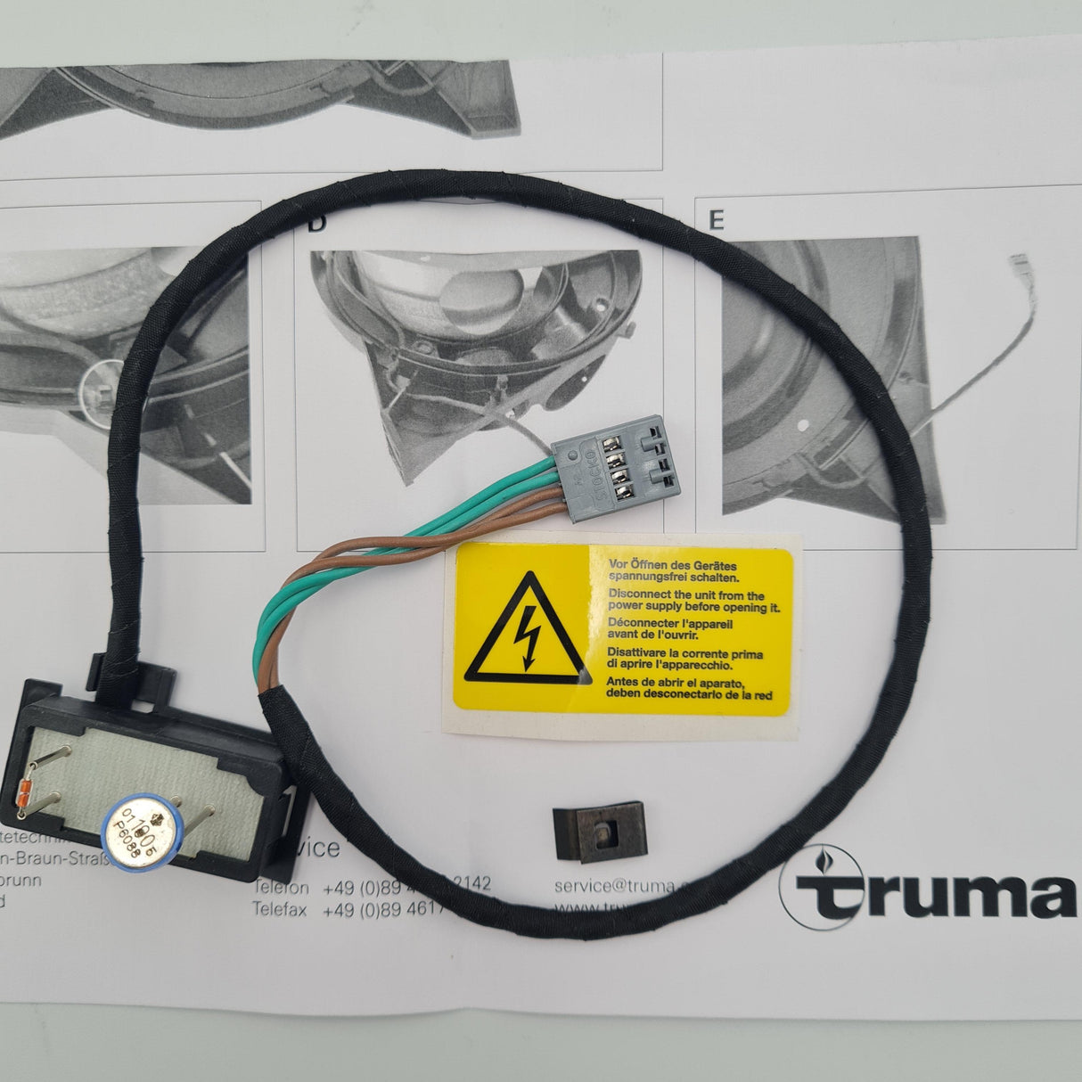 Truma Heater Thermostat Plate Kit LTF Combi E - 34020-00241