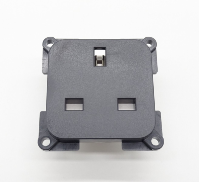 C-Line Single 13 Amp Unswitched Socket - Black - PO250