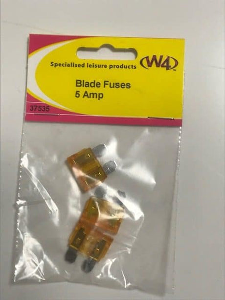 Blade Fuse 5 Amp  Pack of Three 37535 - Caratech Caravan Parts