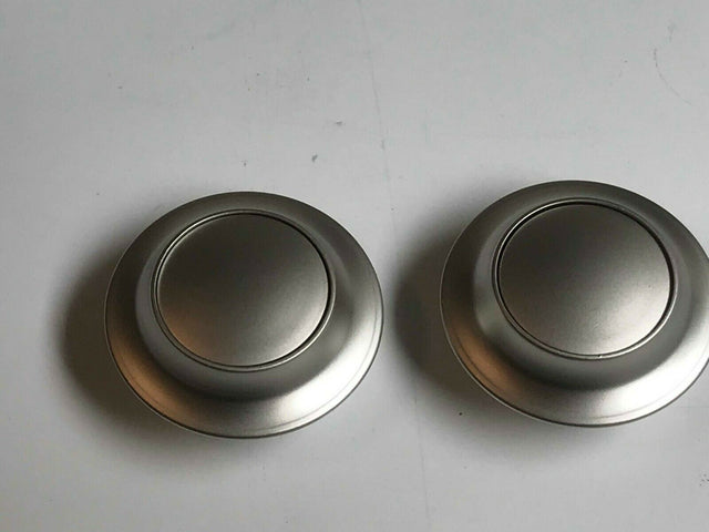 2 X Large Push Button Locker Knobs – Matt Silver -22901604 Häfele
