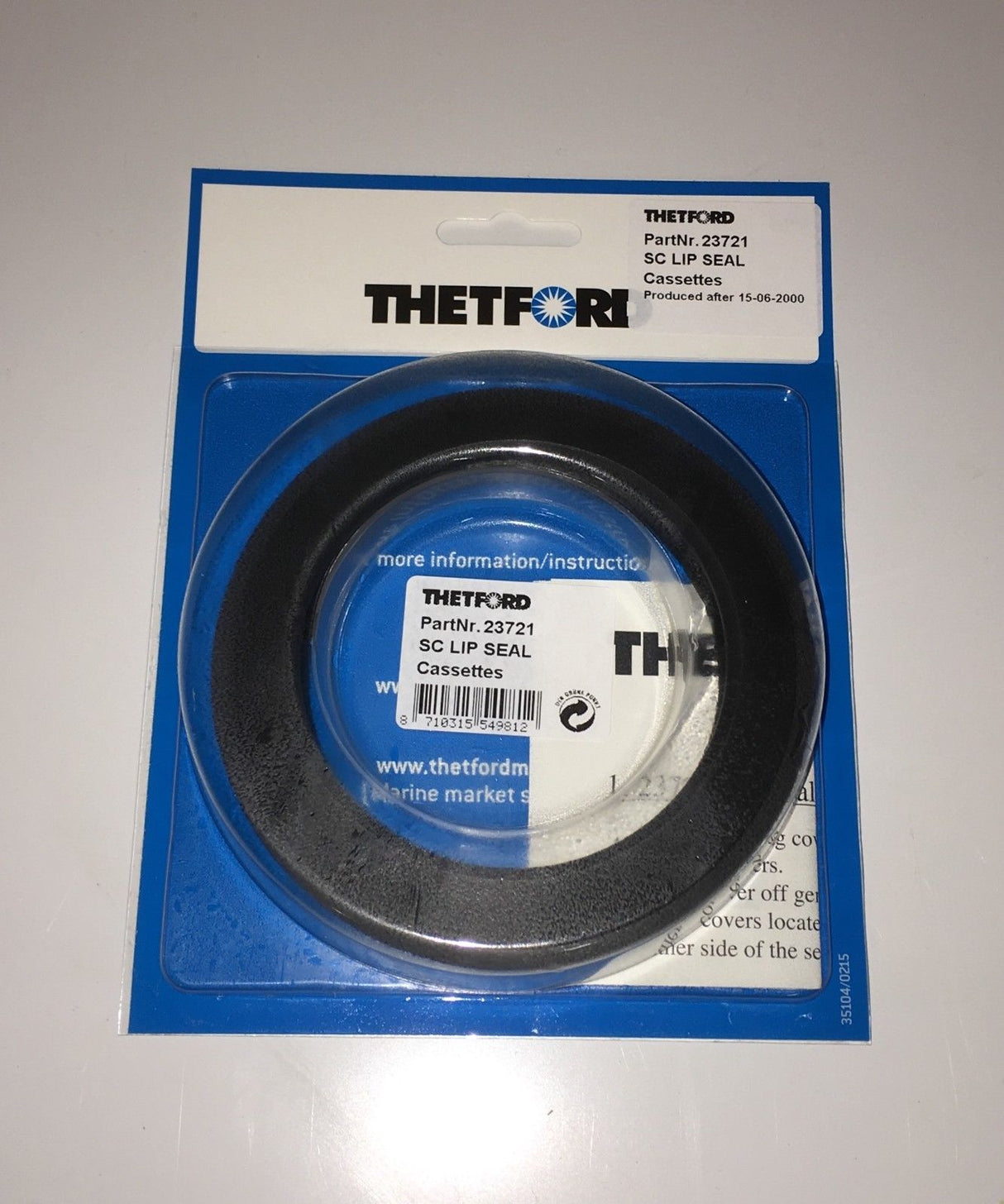 Thetford Cassette Toilet SC234/C200 Lip Seal - 23721 Thetford