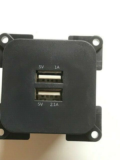 C-Line Twin USB Socket - Dark Grey - PO268 Powerpart