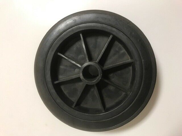 Solid Rubber Jockey Wheel - 165 x 35 mm 20mm Bore - 1234 - Caratech Caravan Parts