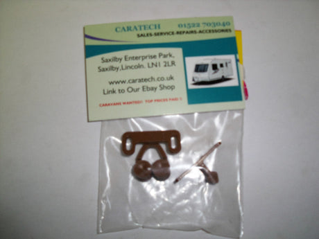 Double roller catch - brown plastic - W4 37817 Caratech