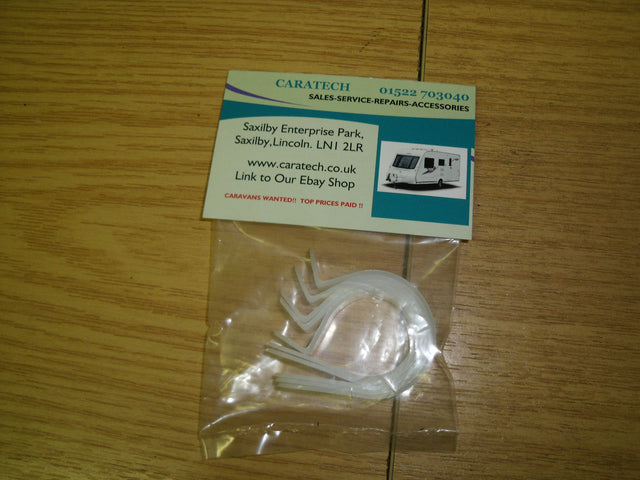 Pipe clips 1" (25mm) X 5 - plastic - W4 37831 - Caratech Caravan Parts
