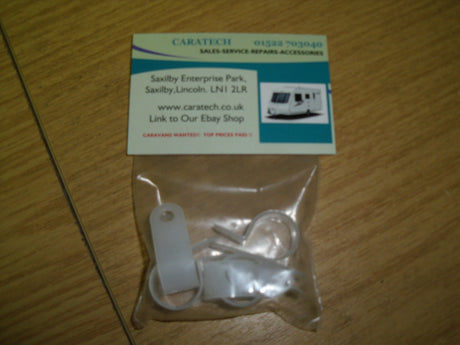 Pipe clips 5/8" (16mm) x 5 - plastic - W4 37829 - Caratech Caravan Parts