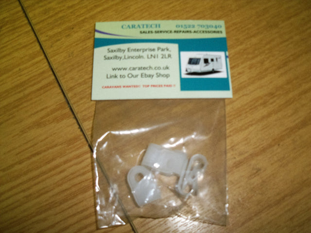 Pipe clips 1/4" (6mm) x 5  - plastic - W4 37828 - Caratech Caravan Parts
