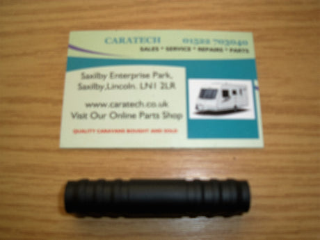 1/2" x 1/2" - 12 mm Straight Connector - Black - 81124 - Caratech Caravan Parts