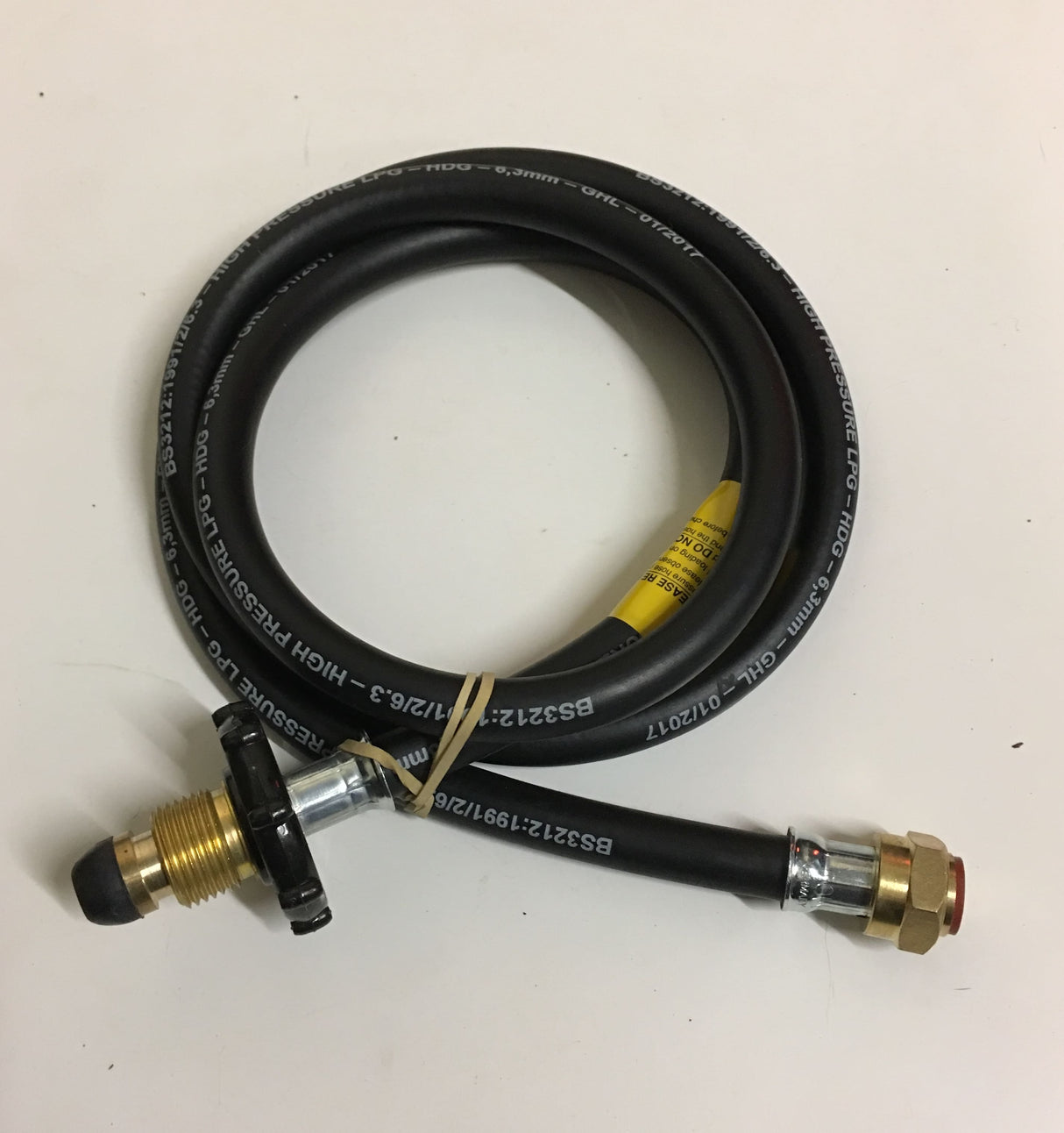 LPG Propane Gas Hose -Handwheel Connector – Black – 1.5 mt - GPT/098SHWPK IGT