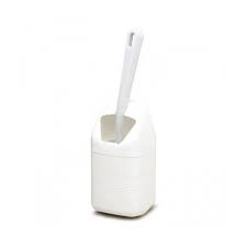 Mini Toilet Brush and Holder -White  - W4 38481 - Caratech Caravan Parts