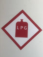 LPG Gas Warning Sticker - R9LPG - Caratech Caravan Parts