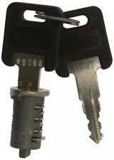 WD Door Lock Barrel and Keys - Short- 27 mm - W4 51200 - Caratech Caravan Parts